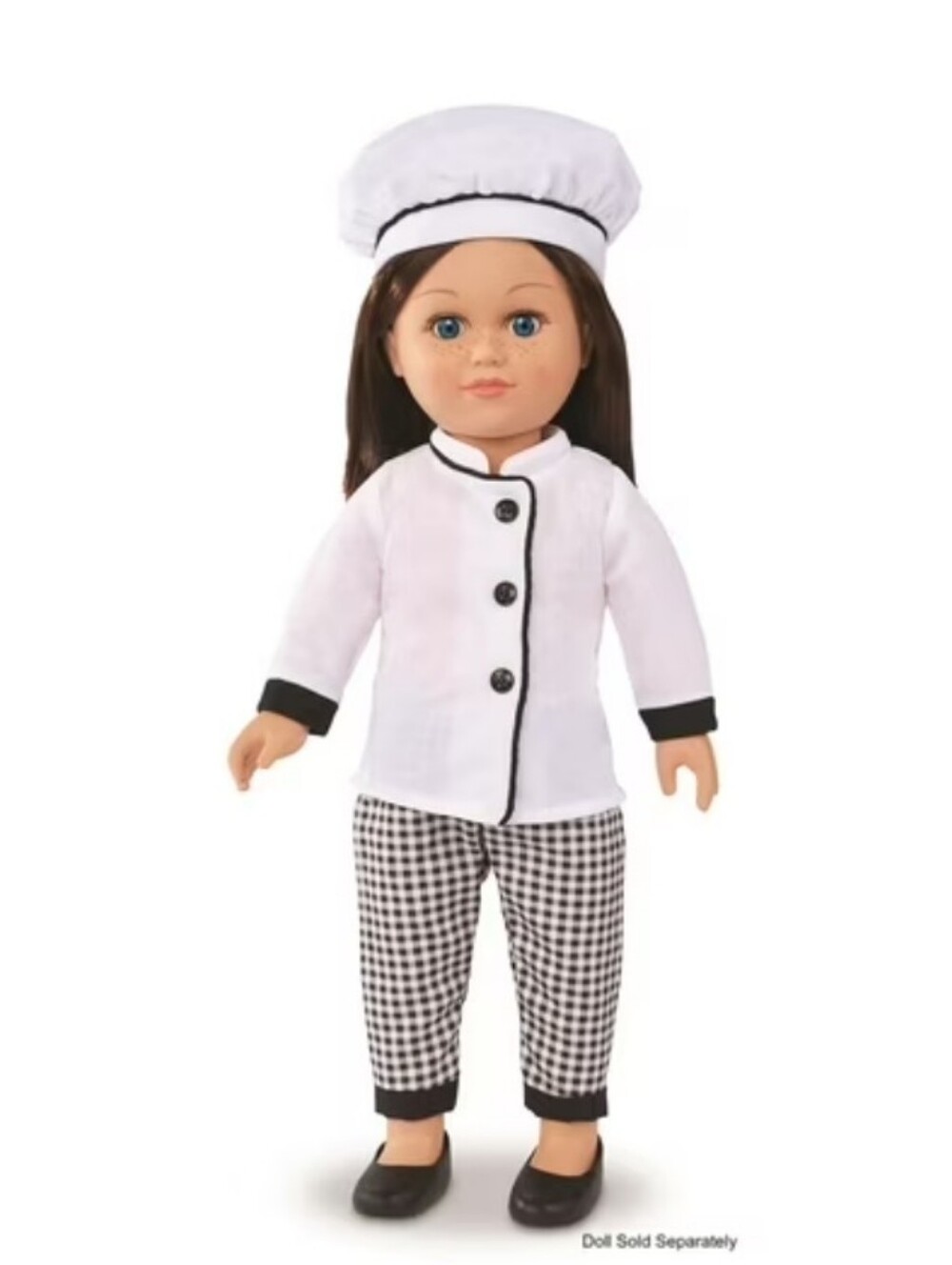 My Life As Chef Outfit Set for 18-Inch Dolls - White & Black
